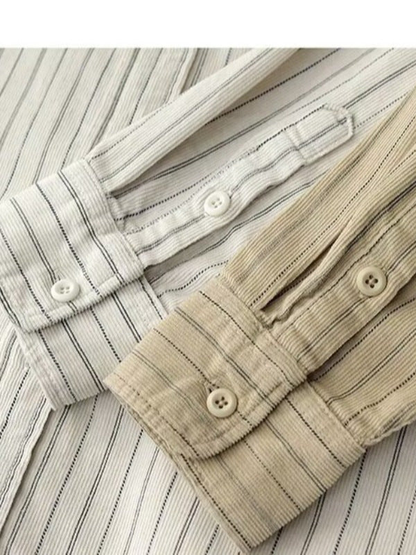 Striped Casual Long Sleeve Shirt