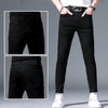 Solid black [cropped pants] small foot model