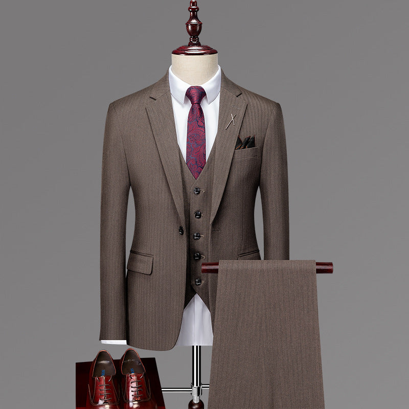 Slim Fit Three-Piece Suit