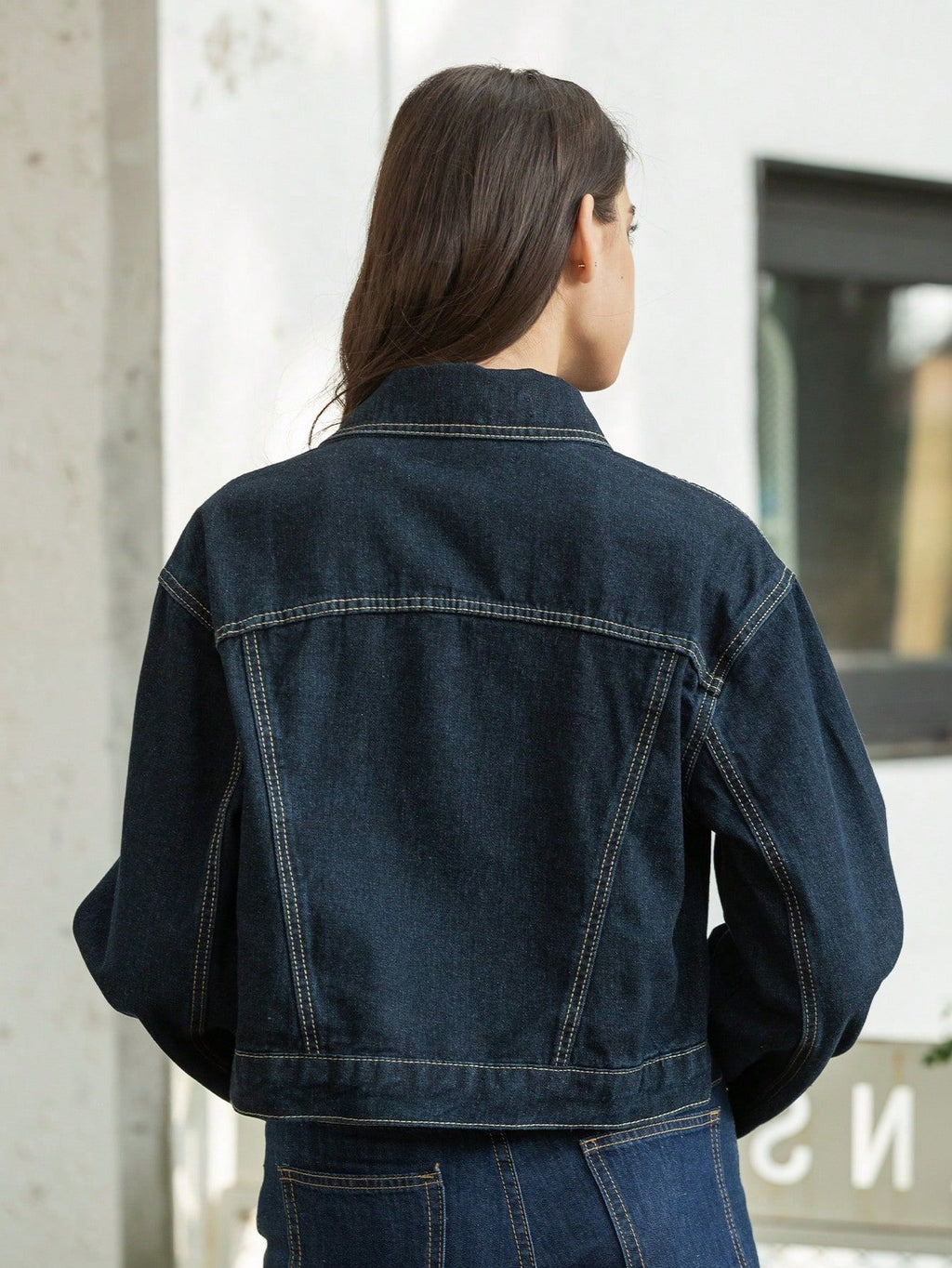 Women's Rolled-Cuff Denim Jacket