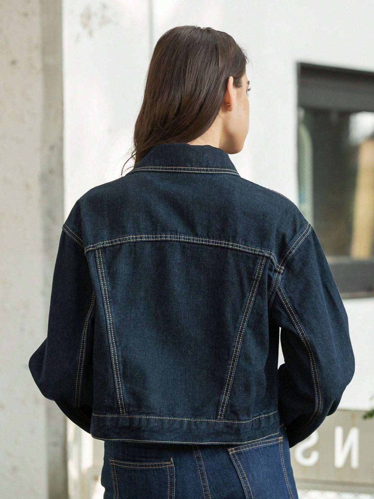 Women's Rolled-Cuff Denim Jacket