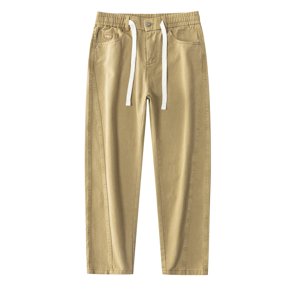 Relaxed-Fit Straight-Leg Trousers