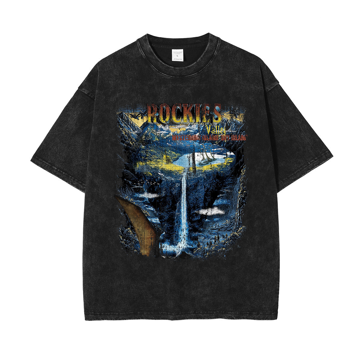 Mountain Waterfall Graphic Tee