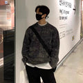 Mohair-Texture Oversized Knit Sweater