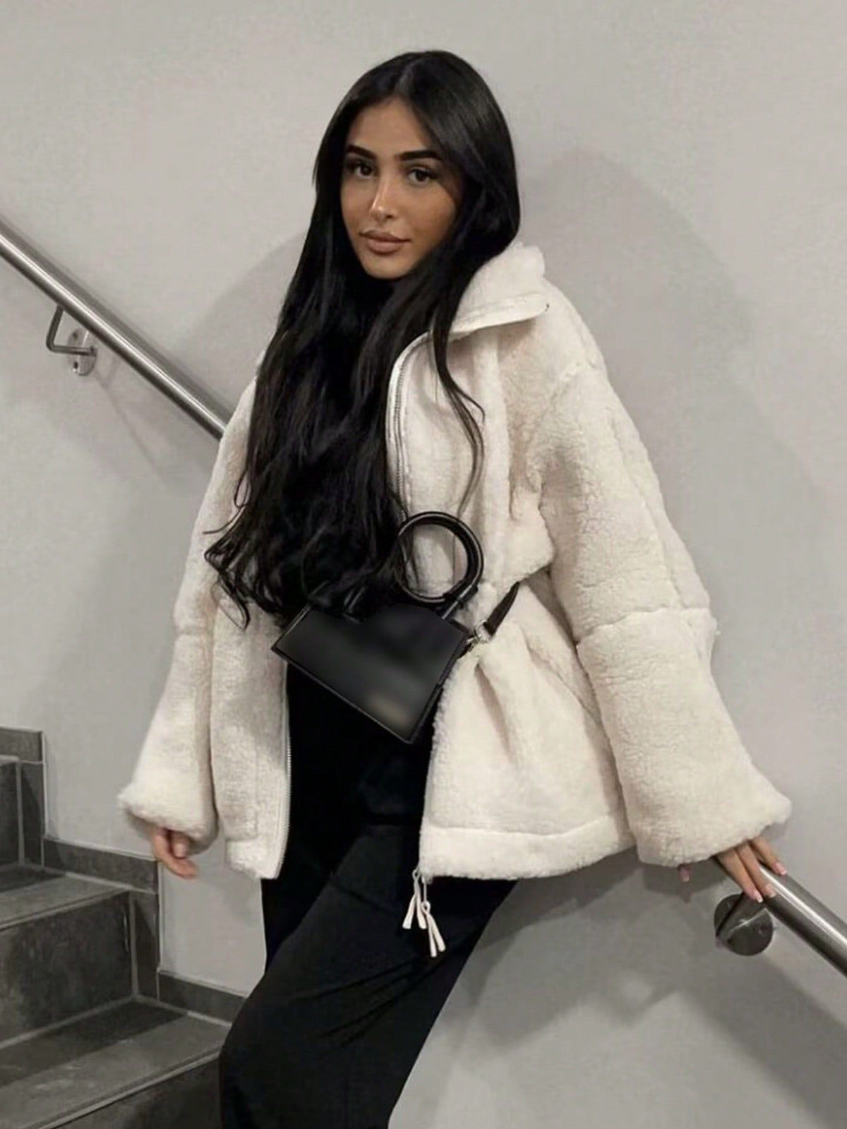Women's Textured Zip-Up Jacket