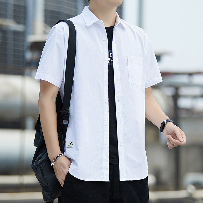 Casual Short-Sleeve Button-Up
