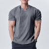 Dark gray V-neck