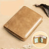 [Khaki] multi-function-anti-theft brush demagnetization (bifold wallet)