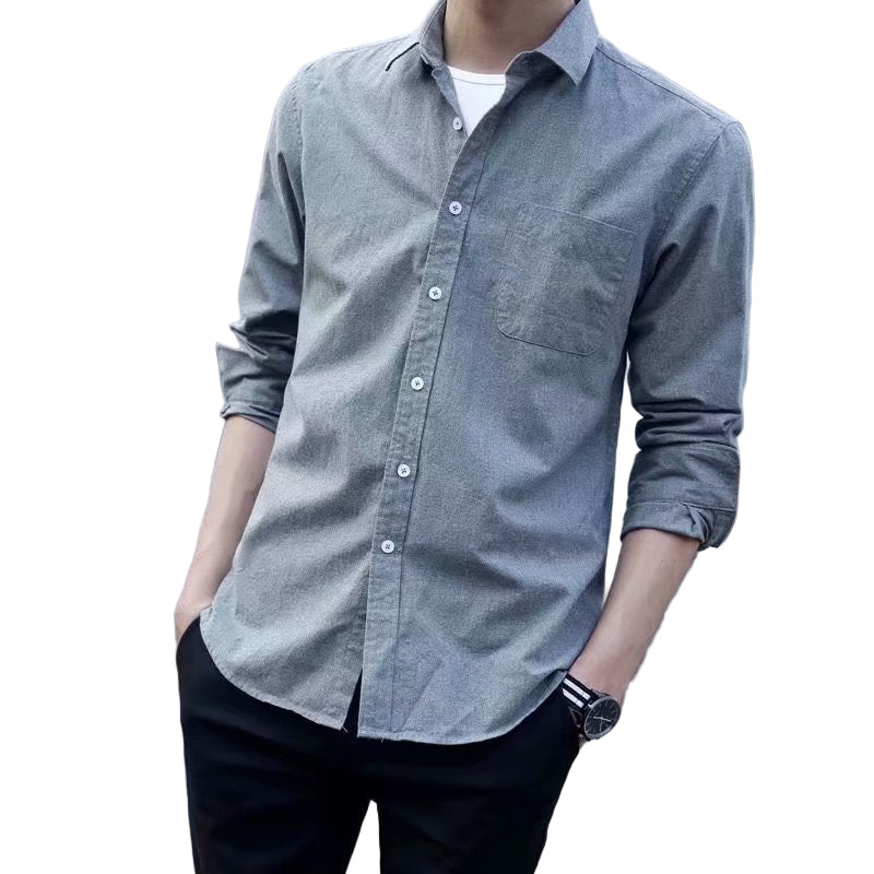 Men's Cotton Long-Sleeve Work Shirt