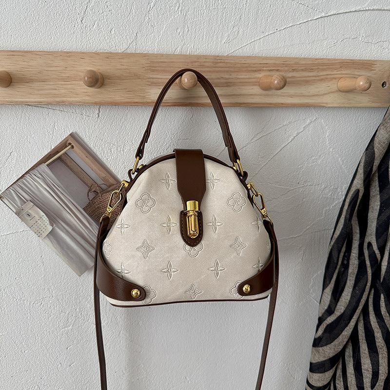 Textured Shoulder Handbag
