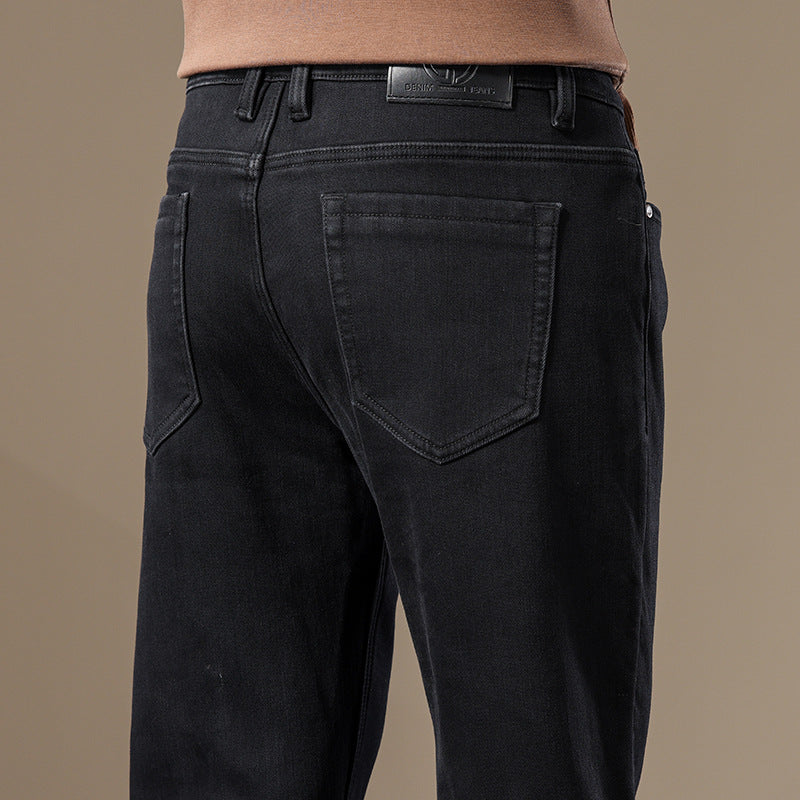Men's Straight-Leg Thermal Denim