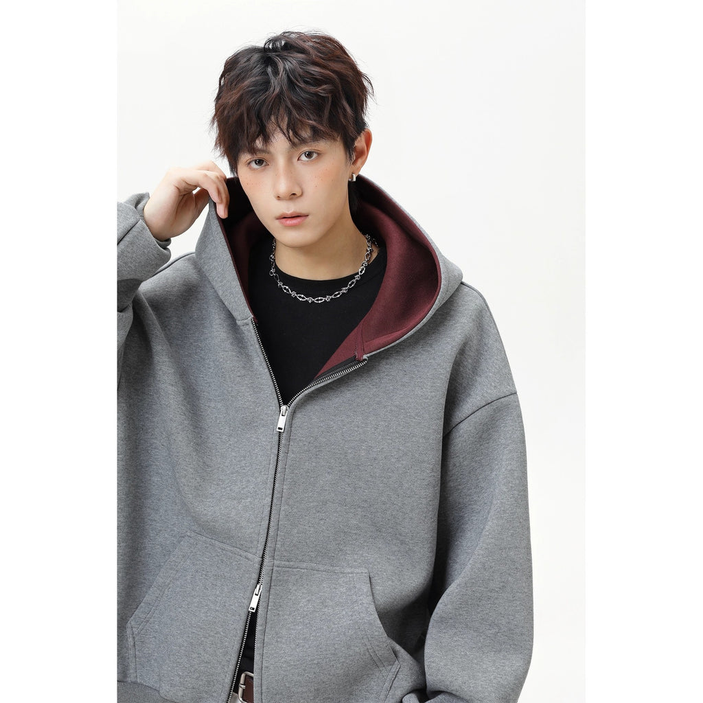Dual-Zip Hoodie Jacket