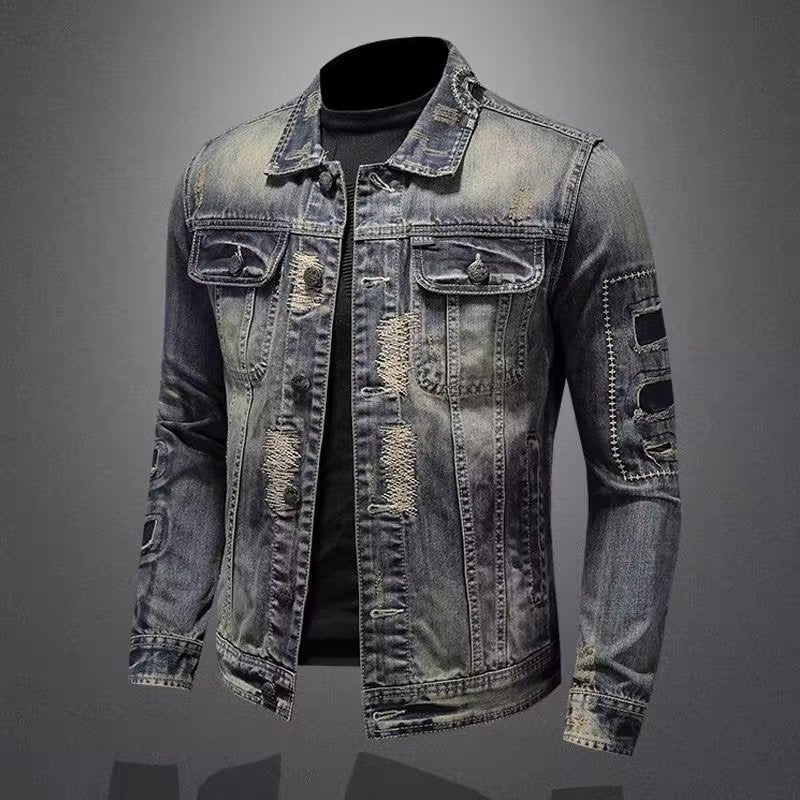 Vintage Slim-Fit Denim Jacket