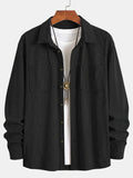 Casual Cord Shirt Jacket