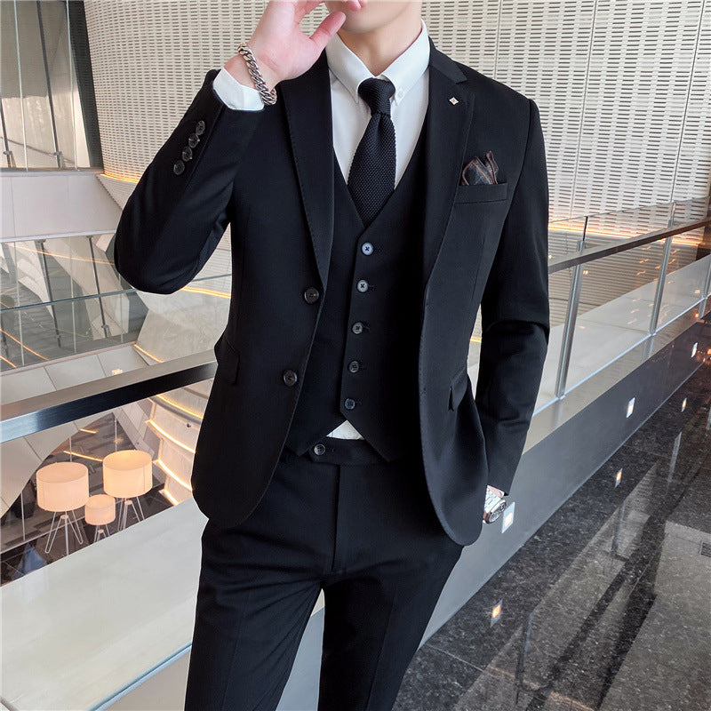 Modern Slim-Fit Three-Piece Suit