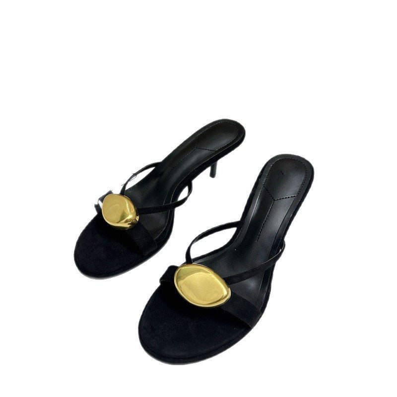 Buckle Slingback Heels