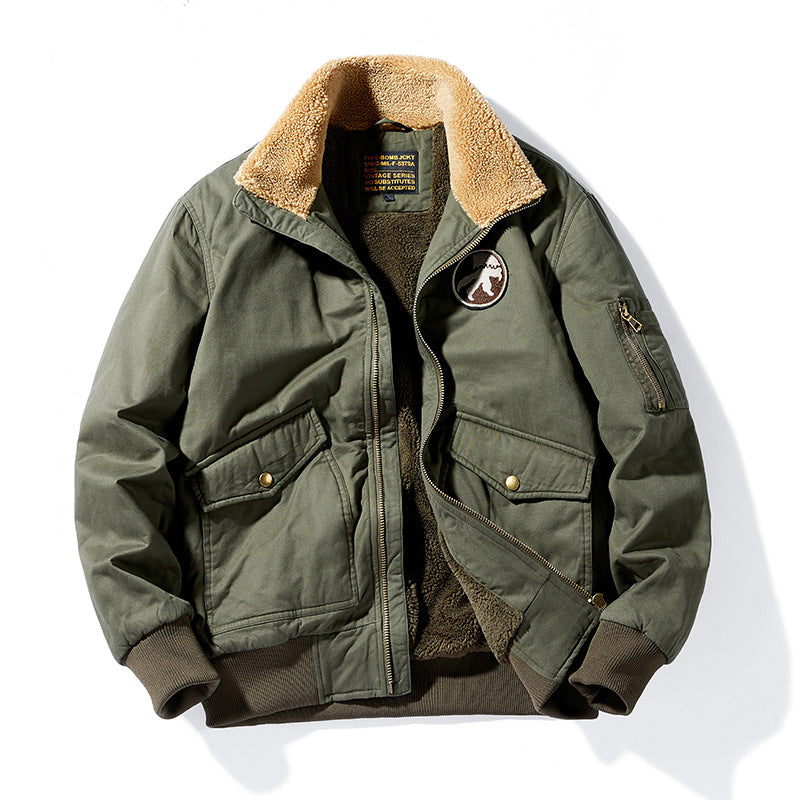 Men's Fleece-Lined Bomber Jacket