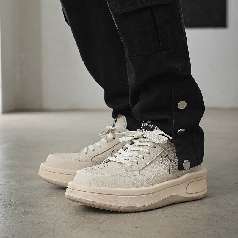 Star Embossed Retro Sneakers
