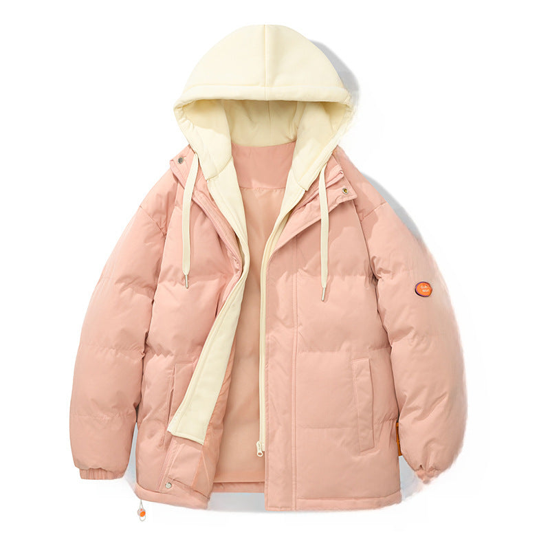 Cotton fake two piece