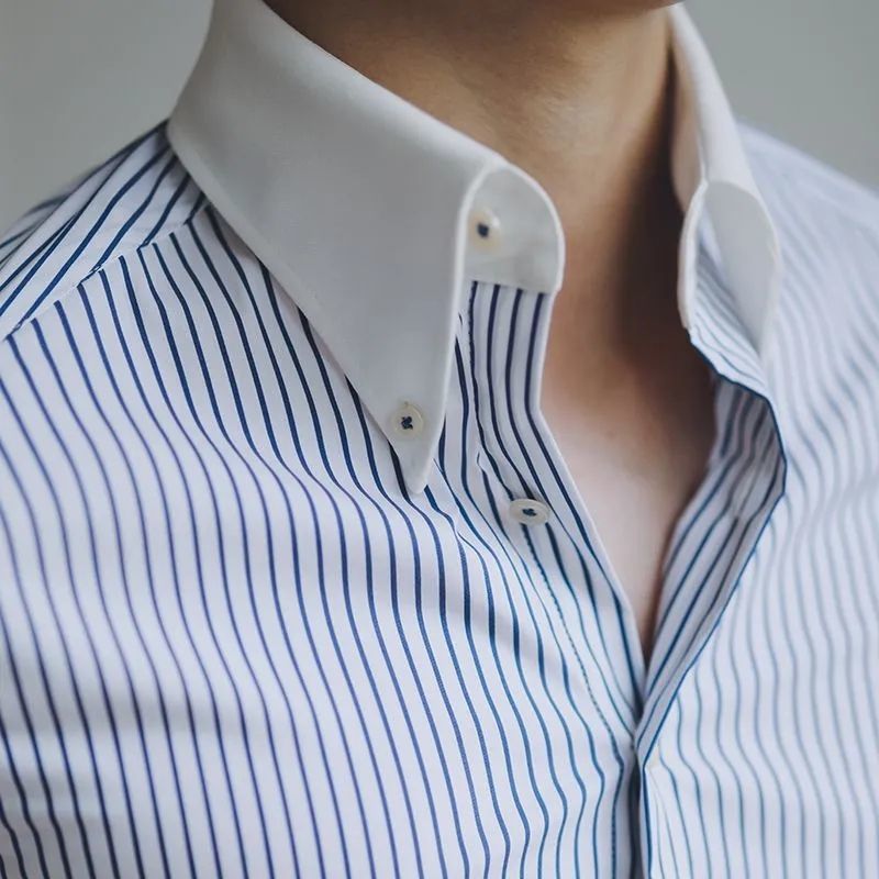 Men's Striped Long-Sleeve Shirt