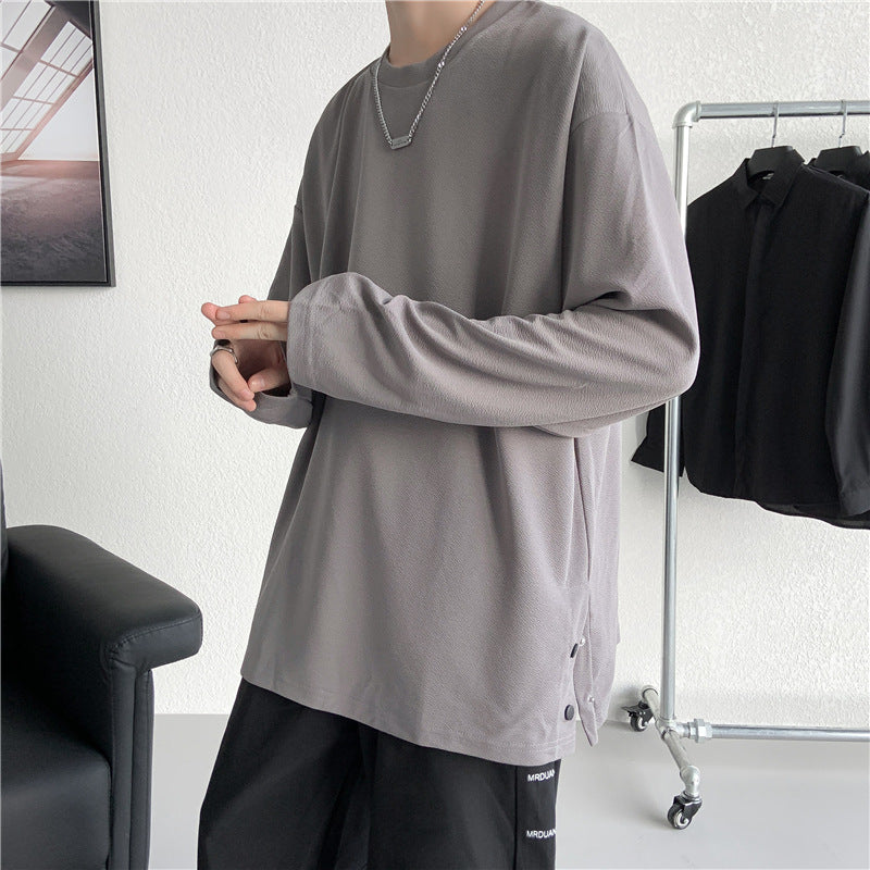 Oversized Long-Sleeve Casual Tee
