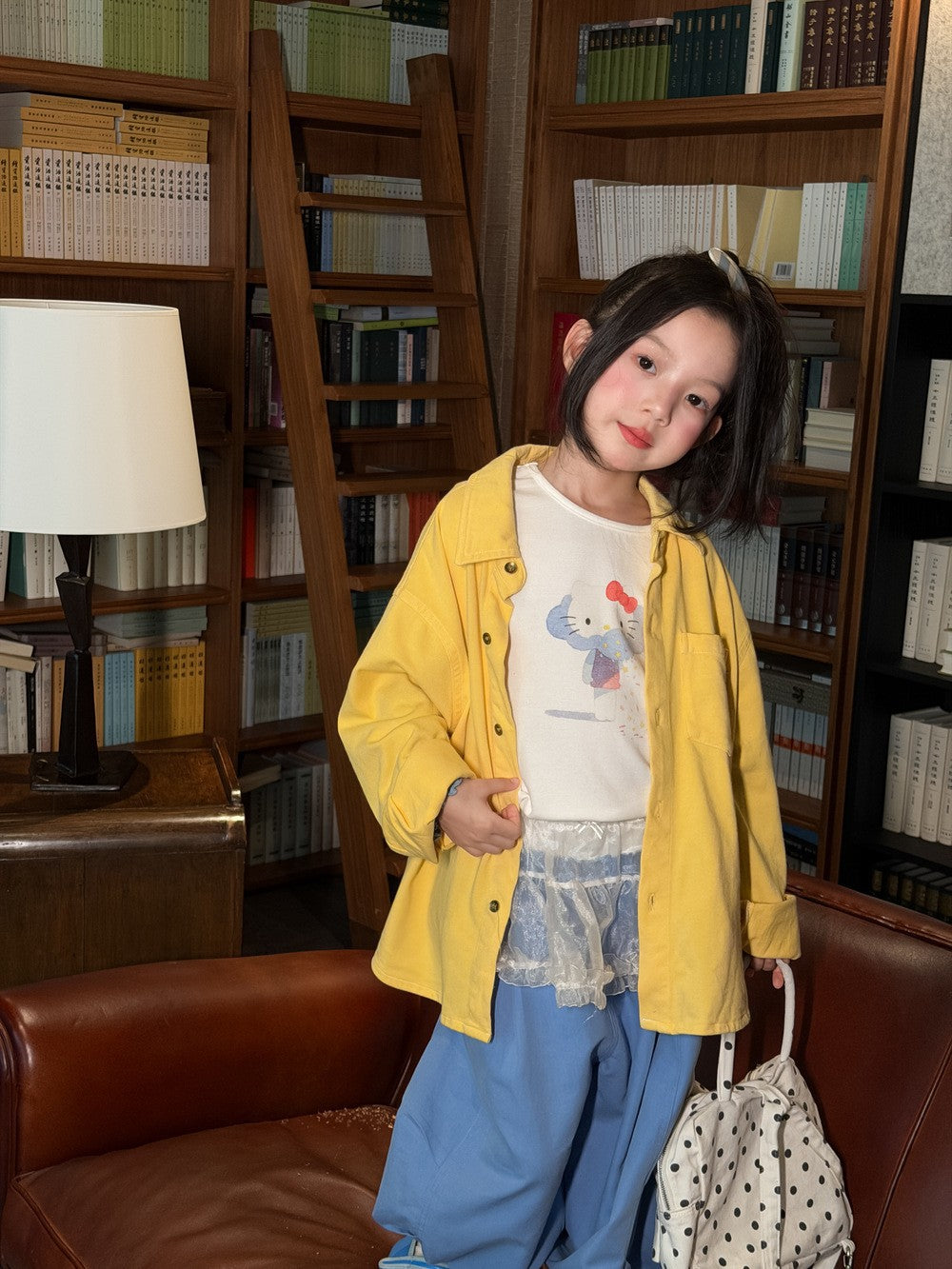 Kids' Solid Long-Sleeve Casual Shirt