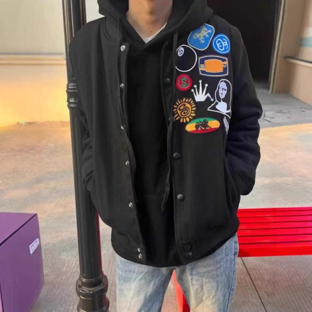 Patchwork Varsity Jacket