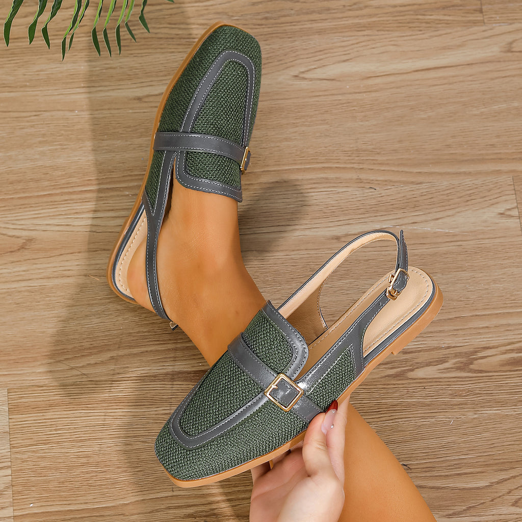 Mesh Slingback Flats