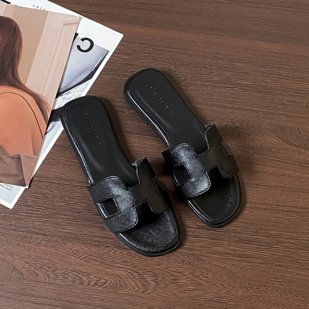 Square Toe Slide Sandals