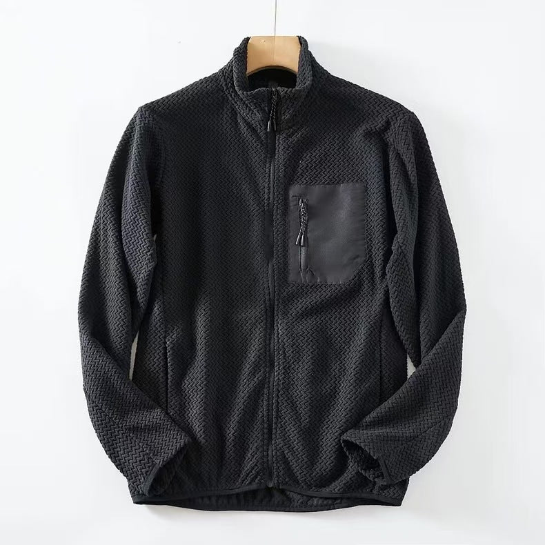 Comfort Zipper Fleece Cardigan