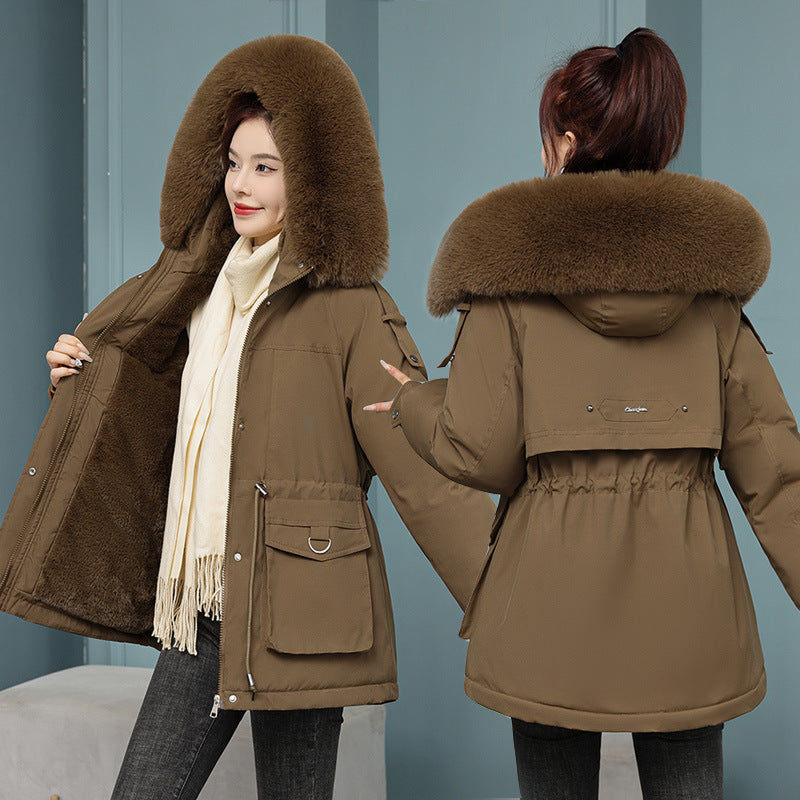 Winter Parka with Faux Fur Hood