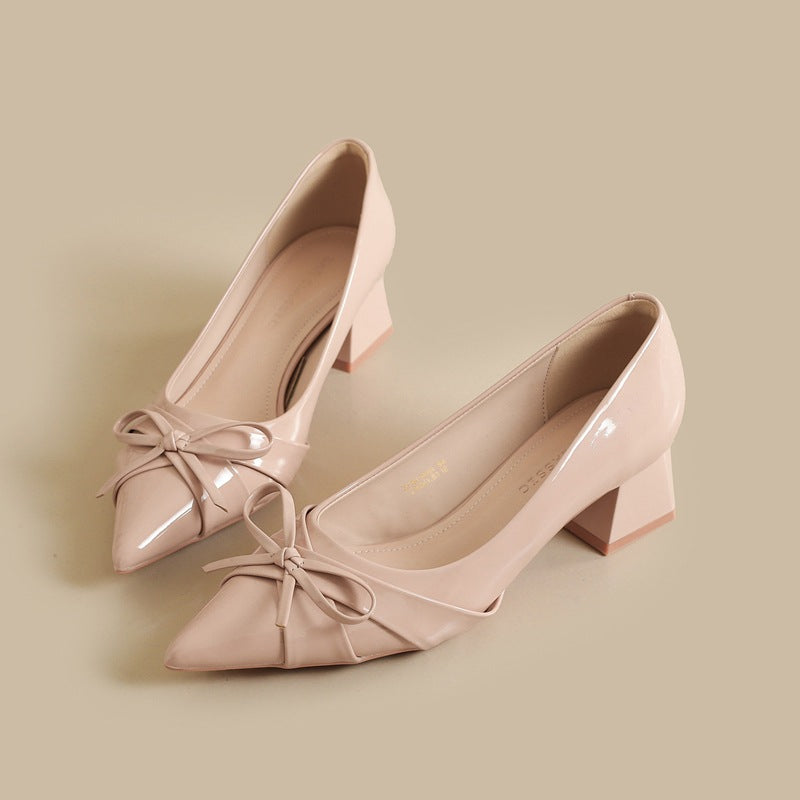 Versatile Spring Bow Heels