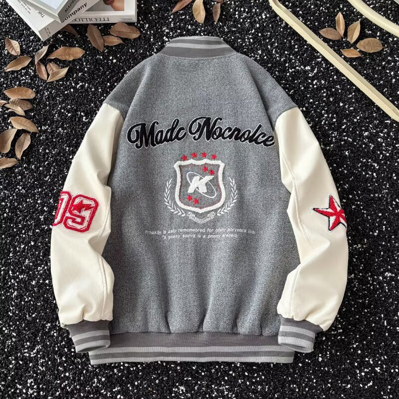 Embroidered Varsity Jacket