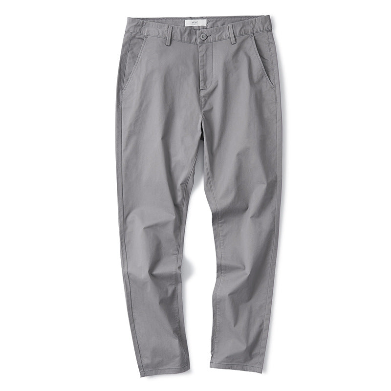 Casual Stretch Cotton Trousers