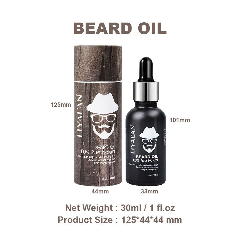 Men's Beard Oil: Argan Oil moisturizes, softens beard, relieves itching, strengthens thicker beard oil