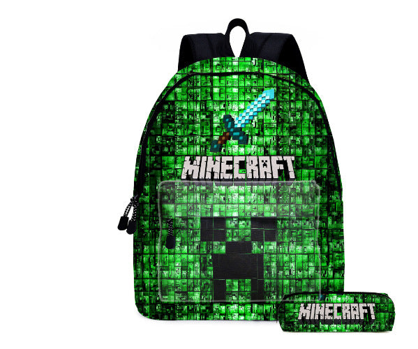 Pixel Game Backpack Set