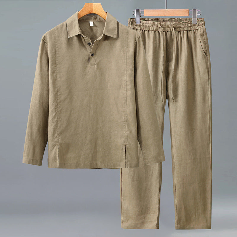 Linen Texture Leisure Set
