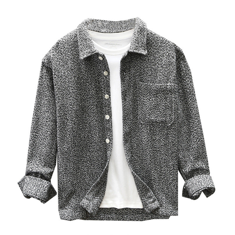 Textured Bouclé Overshirt