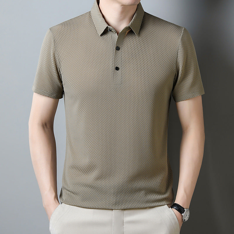 Textured Knit Polo