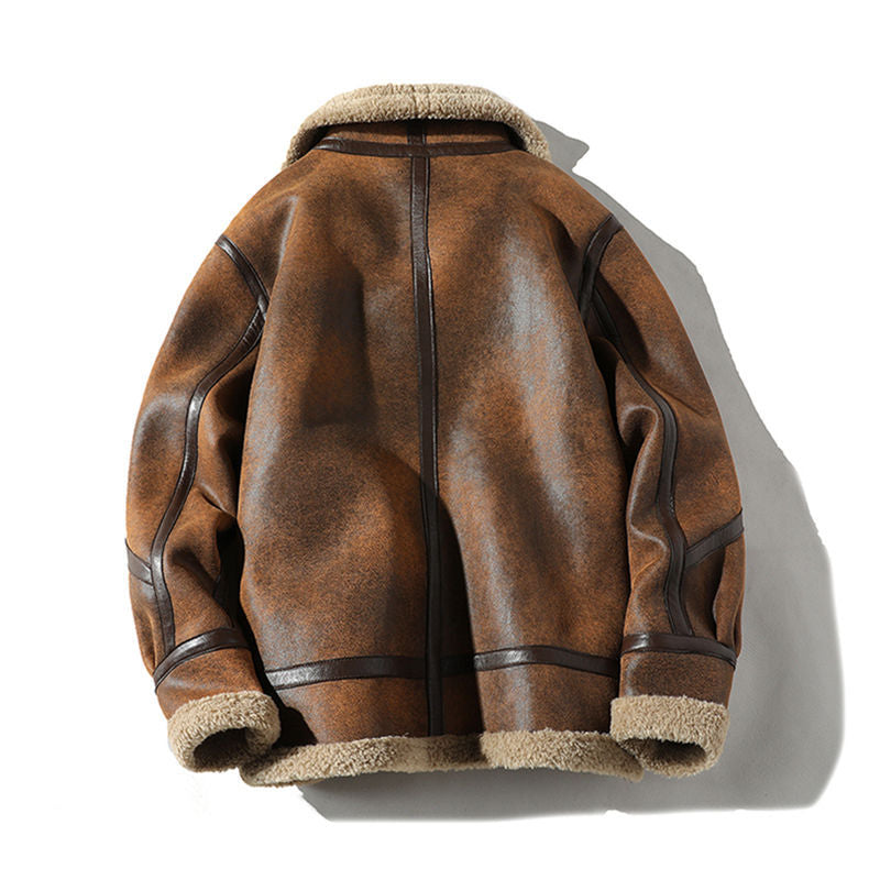 Shearling Lined Aviator Jacket