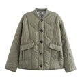 Women's Quilted Button Jacket