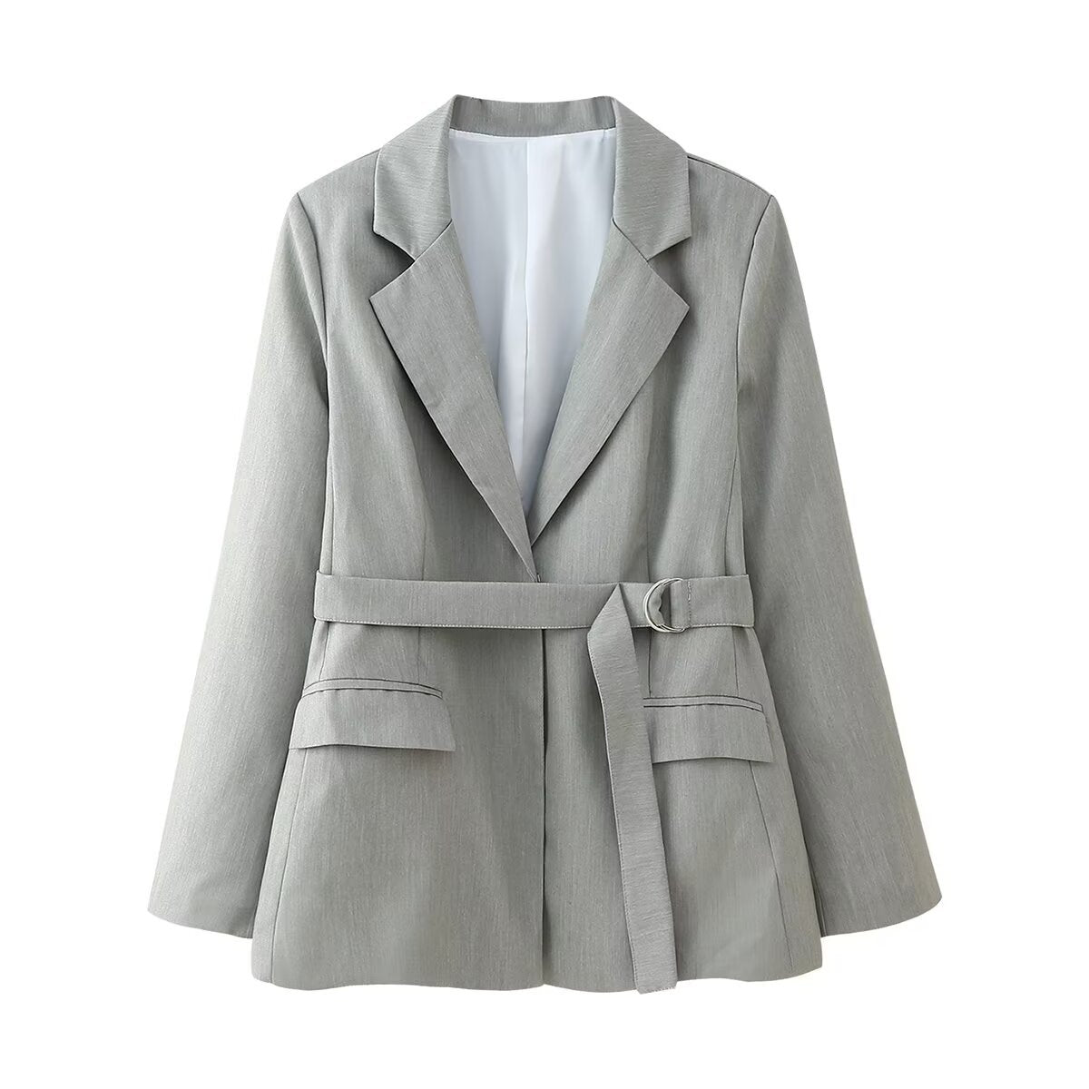 Women's Belted Tailored Blazer