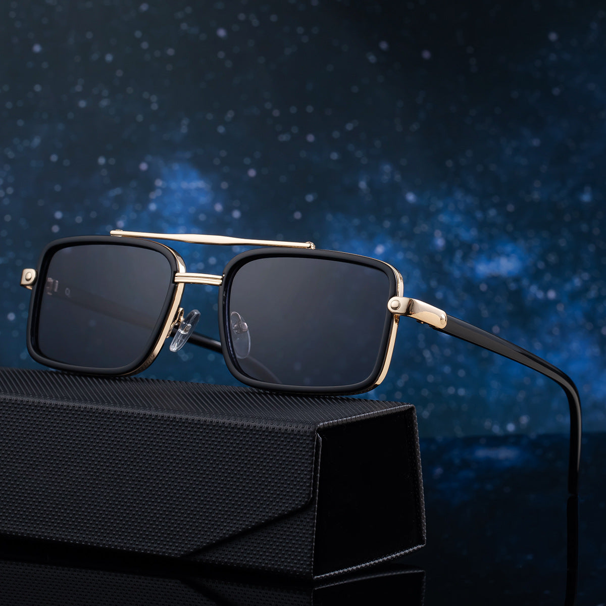 Retro Square Aviator Sunglasses