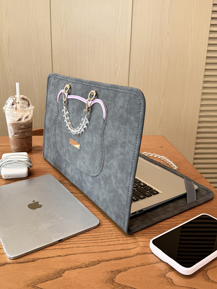 Portable Bear Motif Laptop Sleeve