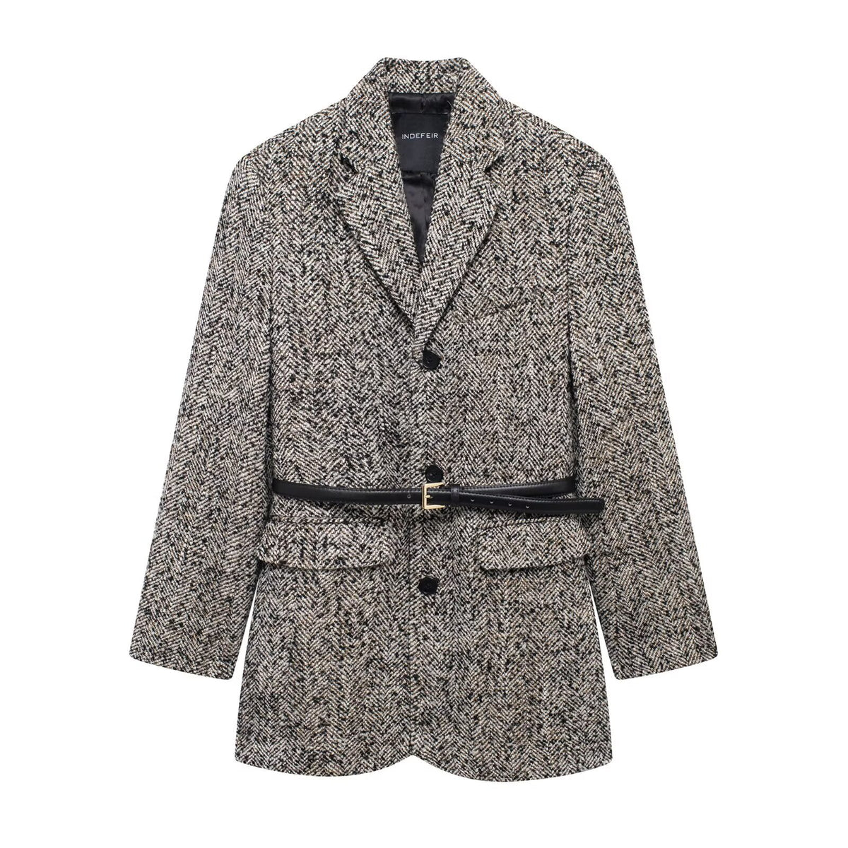 Women's Belted Relaxed Blazer