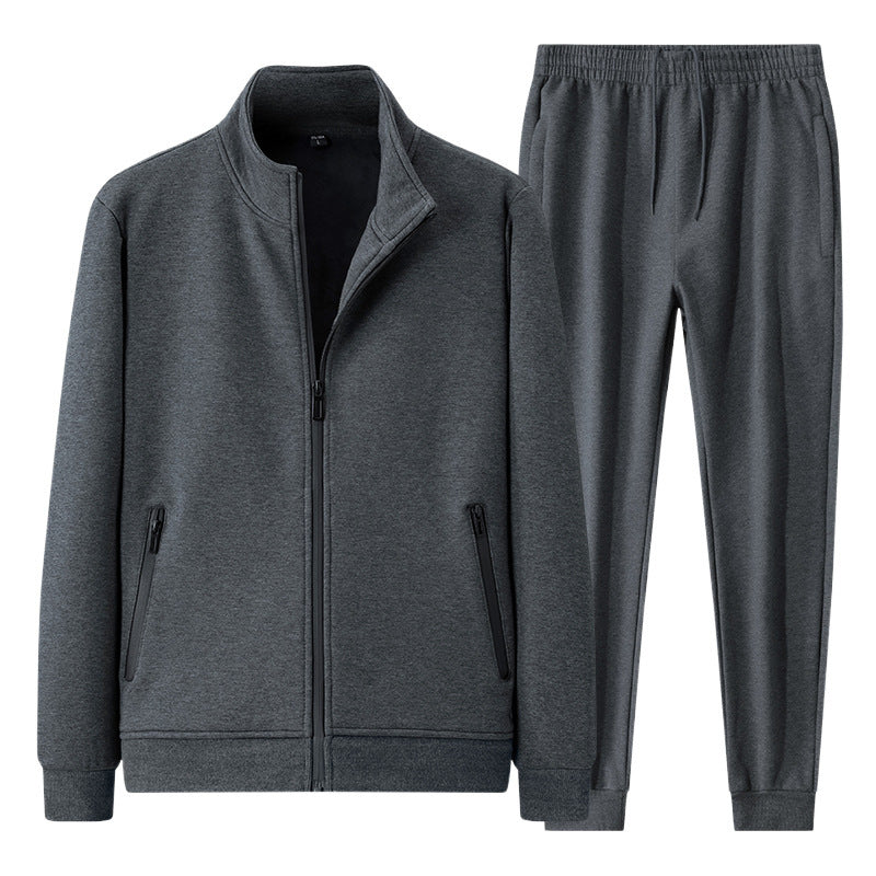 Men's Zip-Up Warm Tracksuit