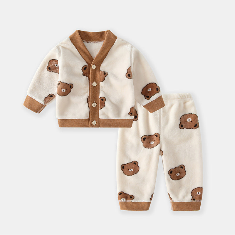 Flannel Kids' Winter Pajama Set