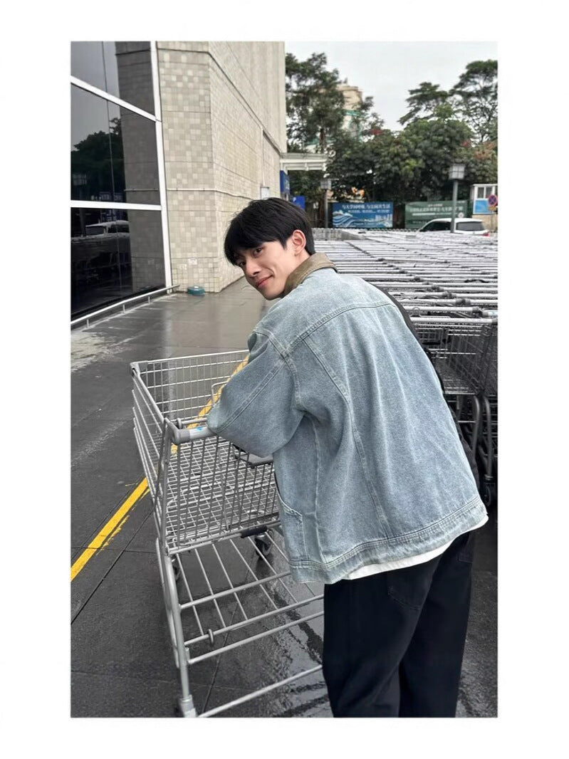 Vintage Distressed Denim Jacket