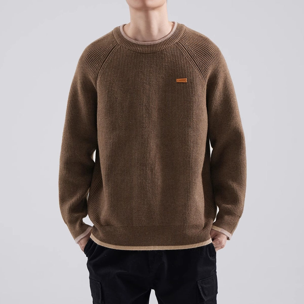 Ribbed Crewneck Sweater