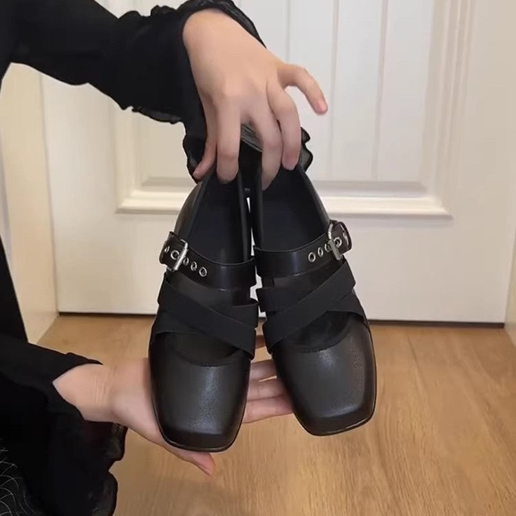 Leather Ballet Mary Janes